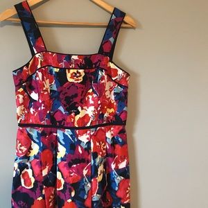 Adrianna Papel Navy Floral Fit & Flare Dress